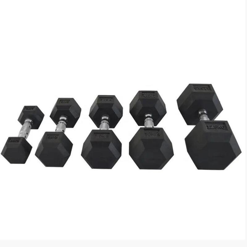 Mancuernas Hexagonales Musculación 2,5 kg a 27,5 kg Fitness Tech