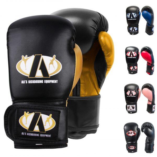 Ali's-BT GO-Boxing Gloves-Black/Gold