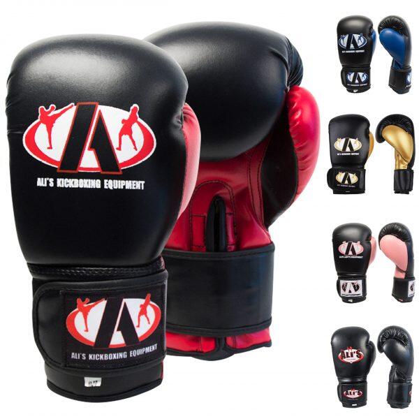 Ali's-BT GO-Boxing Gloves-Black/Red