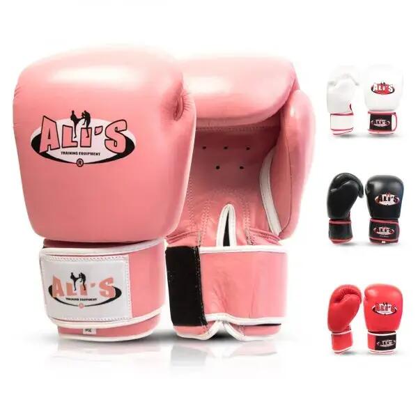 Ali's-BG TR-Boxing Gloves-Training-Pink-Leather