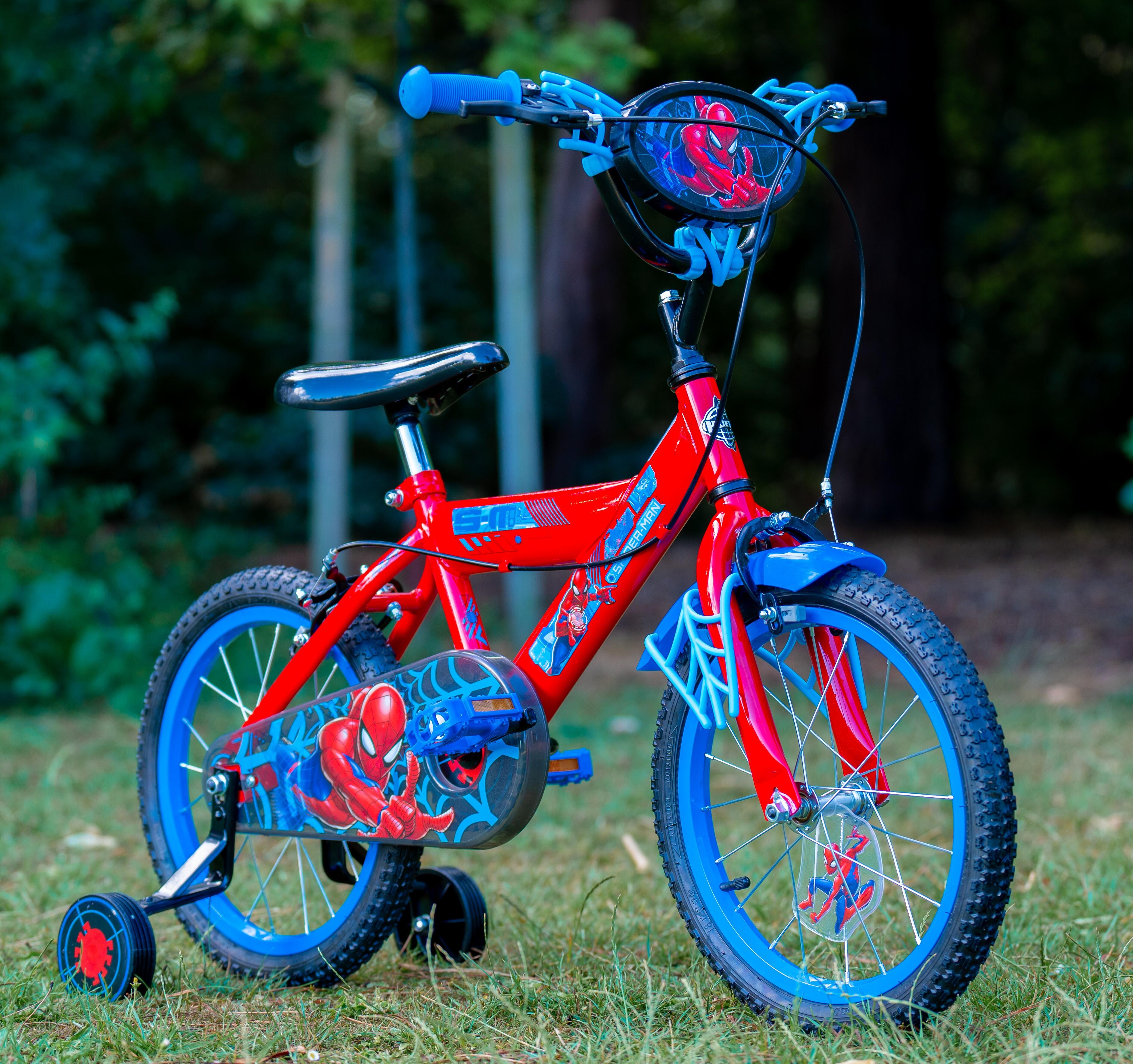 Huffy SpiderMan 16 Zoll Fahrrad Rot HUFFY Decathlon