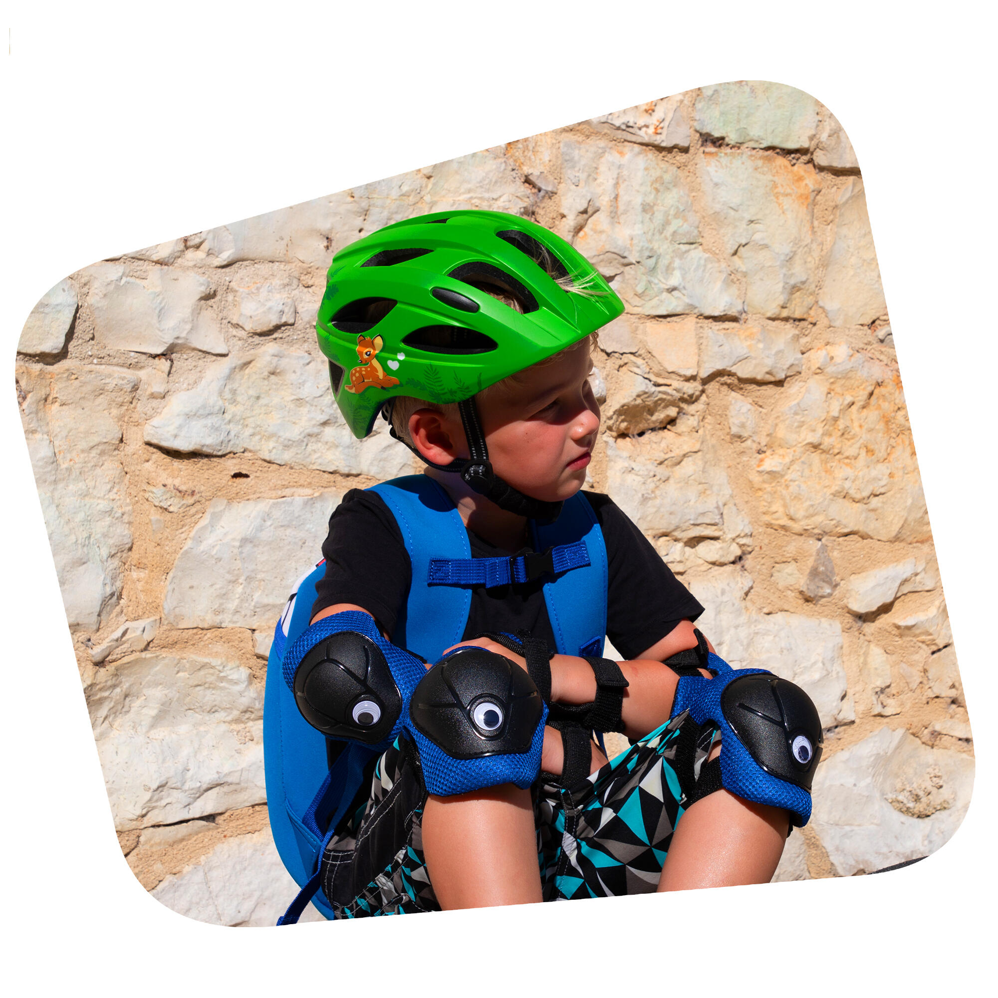 Fietshelm kinderen 6-12 jaar| Blauwe Graffiti| Crazy Safety| EN1078 Certificatie 5/6