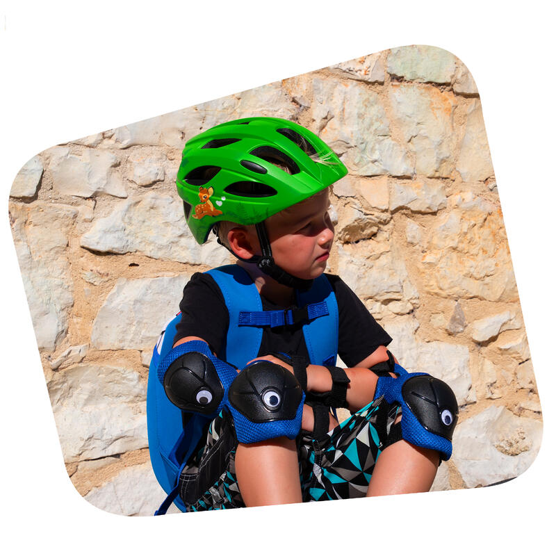 Fietshelm kinderen 6-12 jaar| Blauwe Graffiti| Crazy Safety| EN1078 Certificatie
