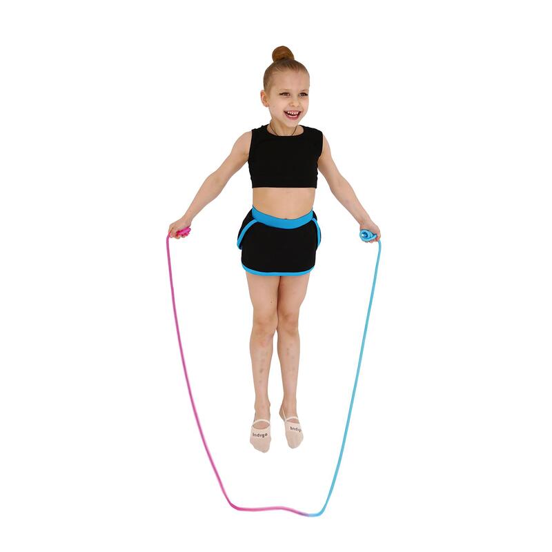 Corde pour Gymnastique Rythmique 165g INDIGO Bicolore 3 m Jaune-Bleu