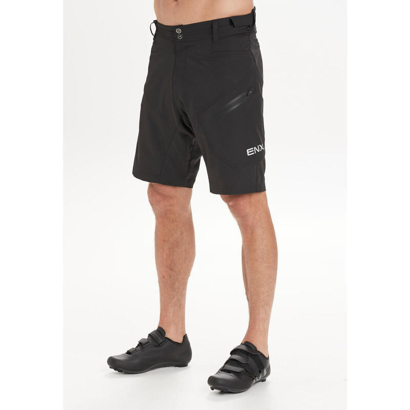 Bikeshorts Jamal M 2 in 1 Biken/Radsport Herren Black Atmungsaktiv ENDURANCE