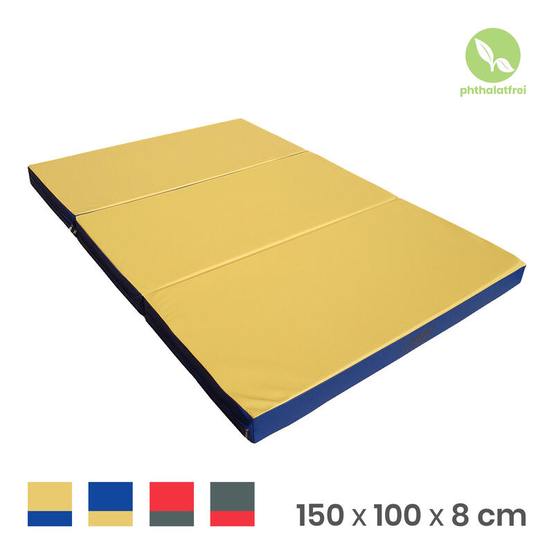 Turnmatte 150 x 100 x 8 cm Weichbodenmatte / Gymnastikmatte / Fitnessmatte