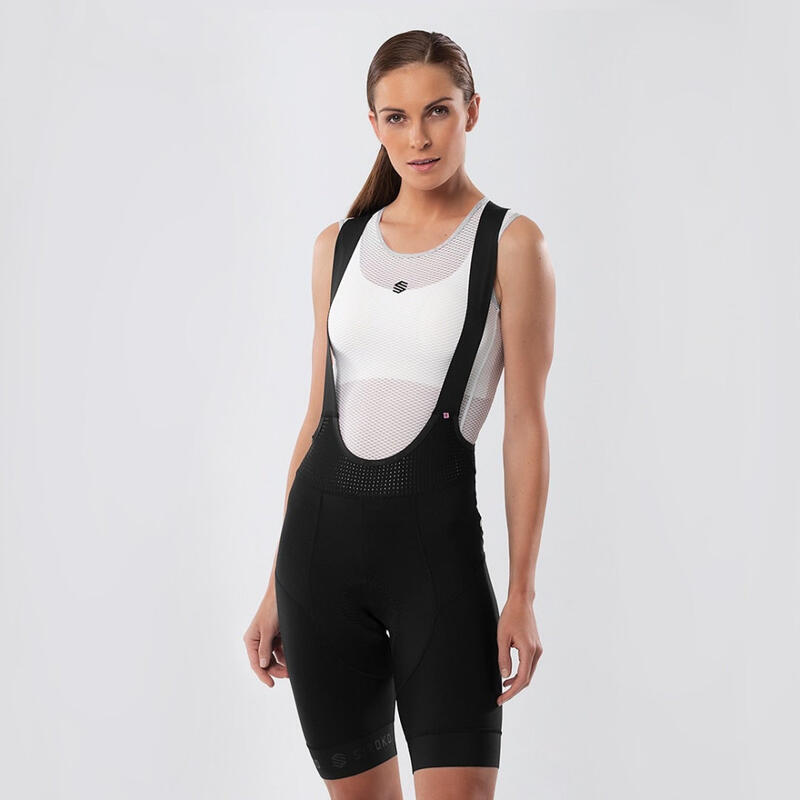 Damen Radsport kurze fahrradträgerhose für SRX PRO Aero Race SIROKO Schwarz