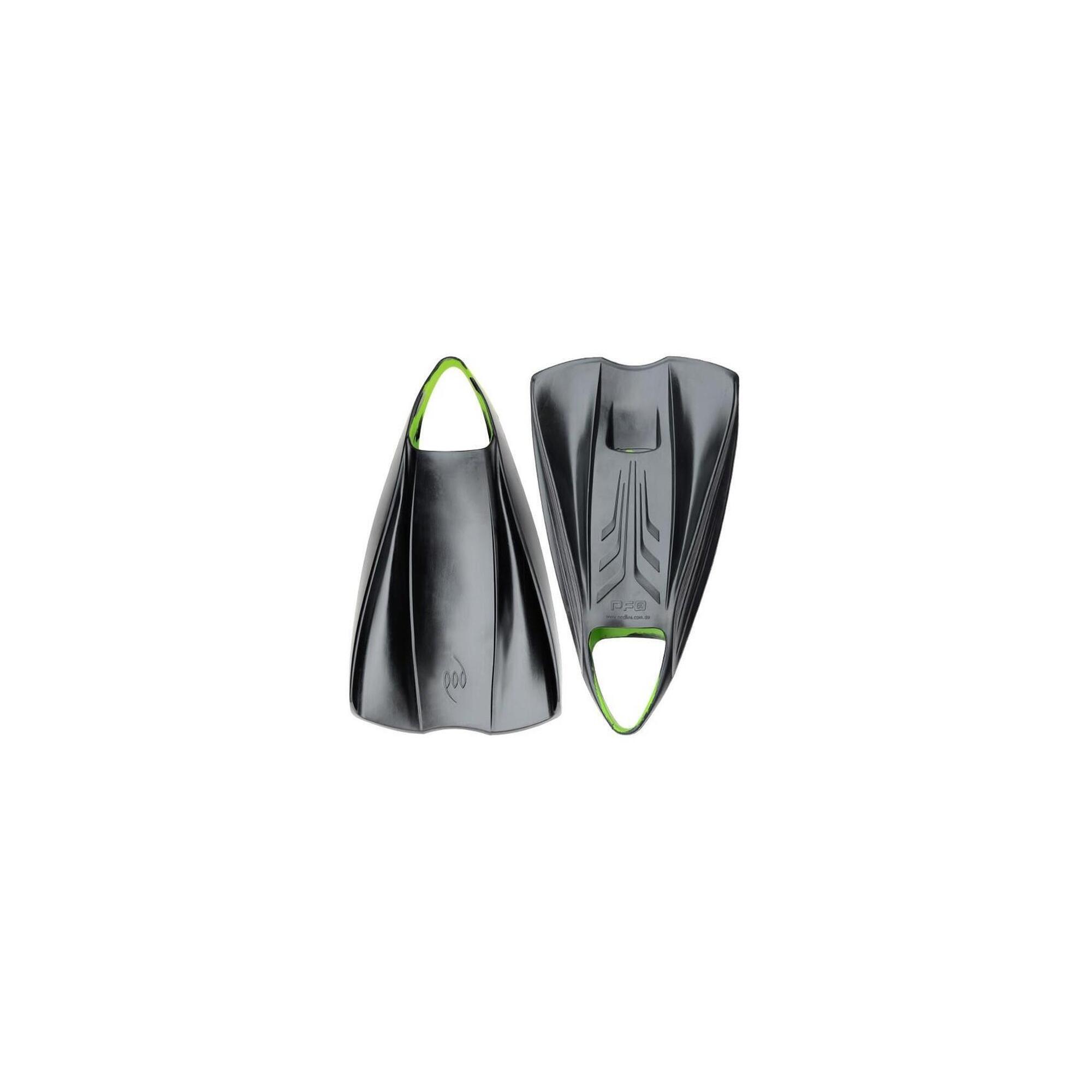 POD POD - PF2 - Barbatanas de Bodyboard - Preto / Lima