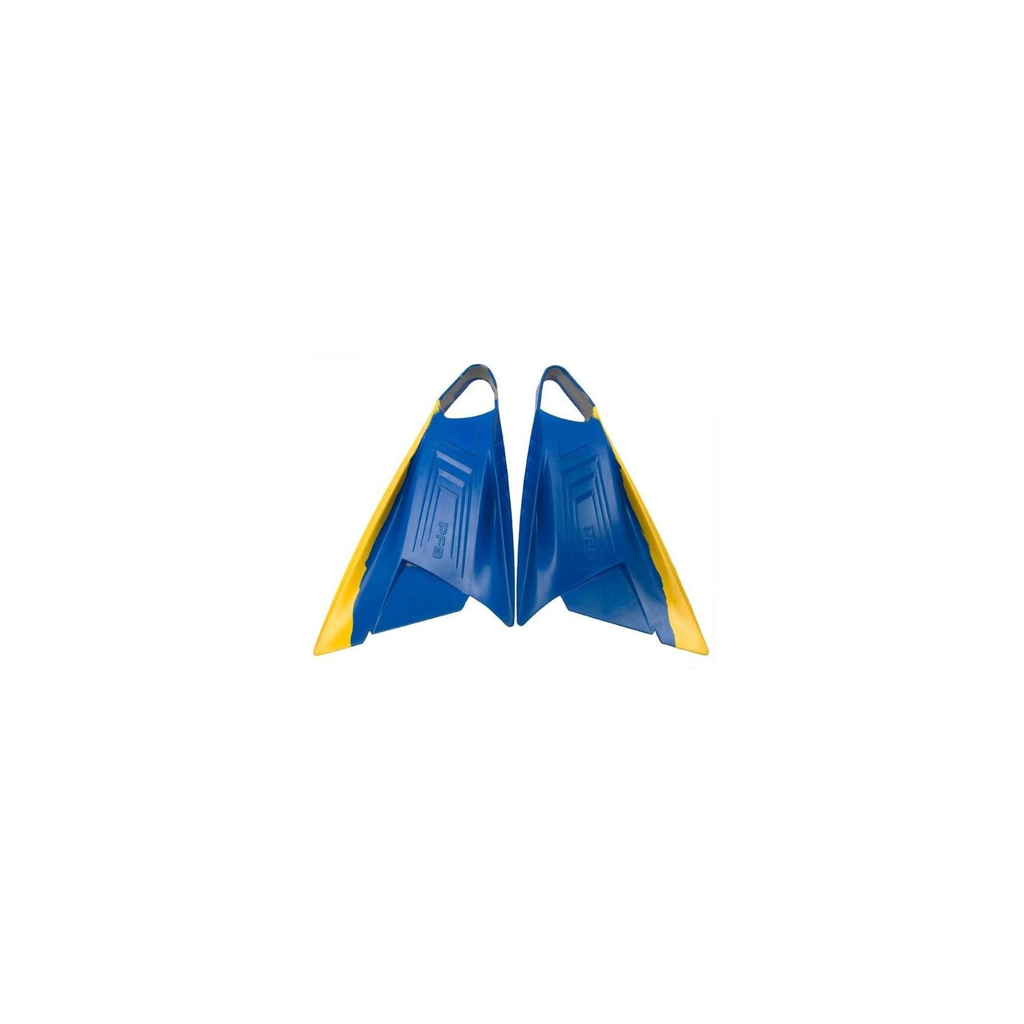 POD - PF3 - Barbatanas de Bodyboard - Azul / Amarelo