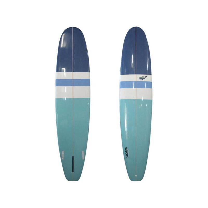 STORM Surfboard - Longboard - 9'0 - Beluga - Blue Whale