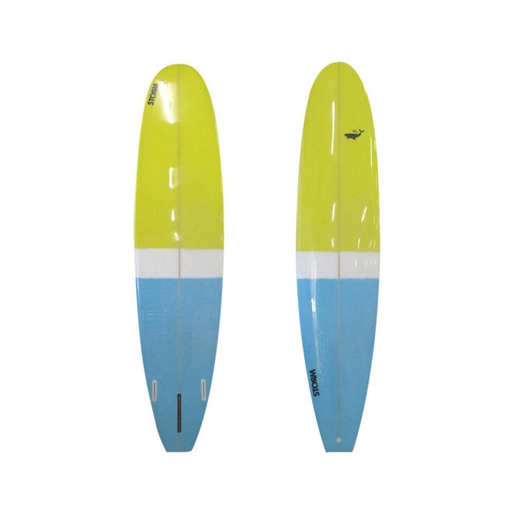 Storm - prancha de surf - longboard - 9'0 - blue whale - azul / amarelo