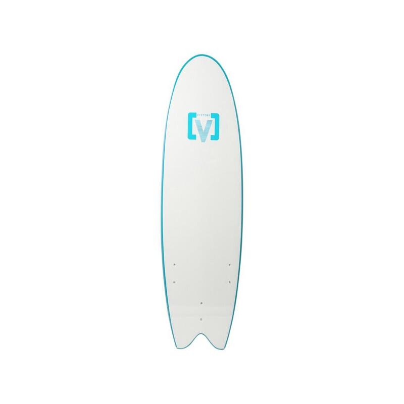 EPS Softboard - Planche de surf en Mousse - Fish 6'6 - Light Blue