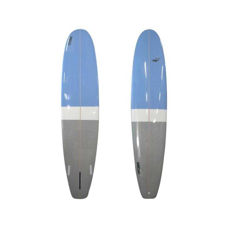 STORM Surfboard Longboard 9'0 Beluga Blue Whale STORM Decathlon