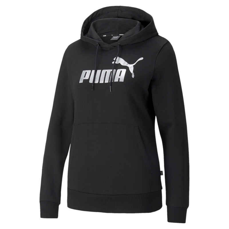 Essentials+ Metallic Logo Hoodie Damen PUMA