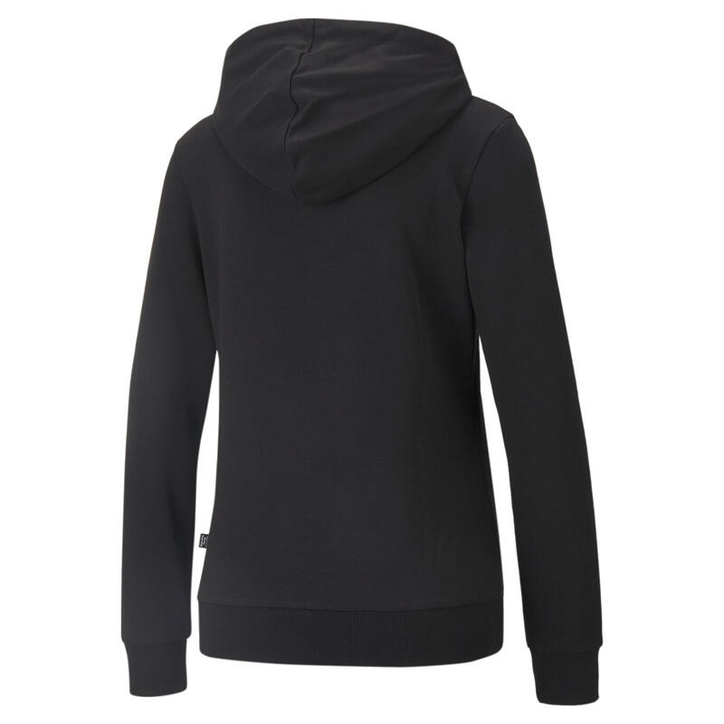 Hoodie avec logo en métal Essentials+ Femme PUMA Black Metallic Silver