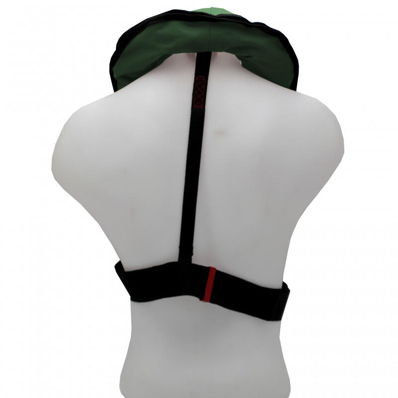 Manuelle aufblasbare Rettungsweste 170N ESSENTIAL Green - ORANGEMARINE - 2/4