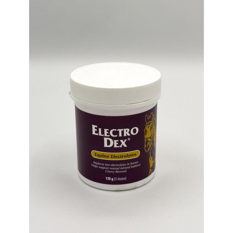 ELECTRO DEX® Mini 170g, eletrólitos solúveis com sabor a cereja.