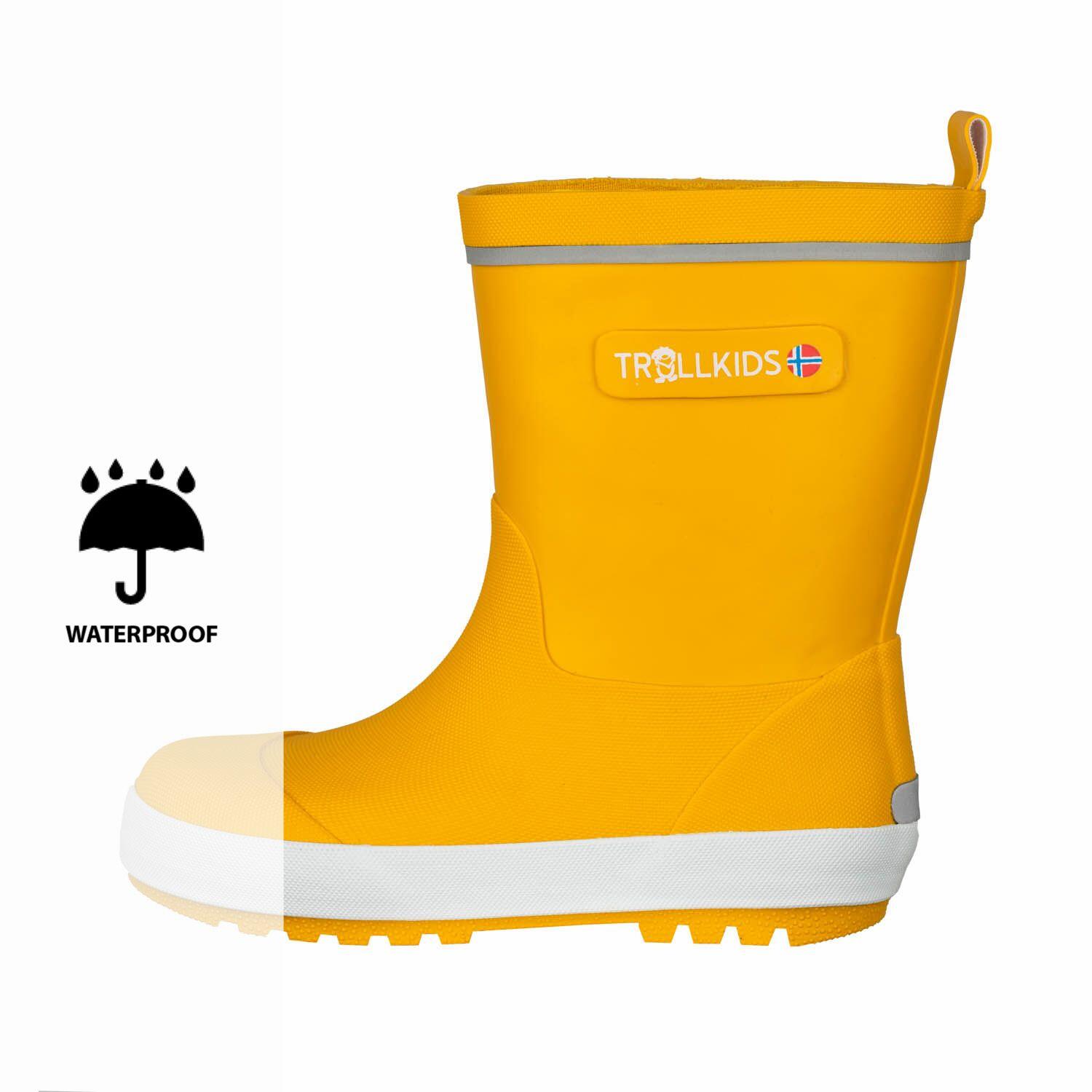 Enfants Bottes en caoutchouc Lysefjord jaune d'or 5/5