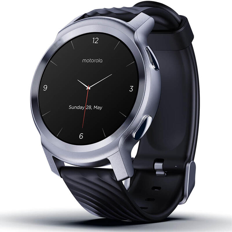 Motorola Watch 100 glacier silver reloj inteligente smartwatch de 42 mm hasta 14 bate plata frecuencia cardiaca spo2 ios y android 247 al 5