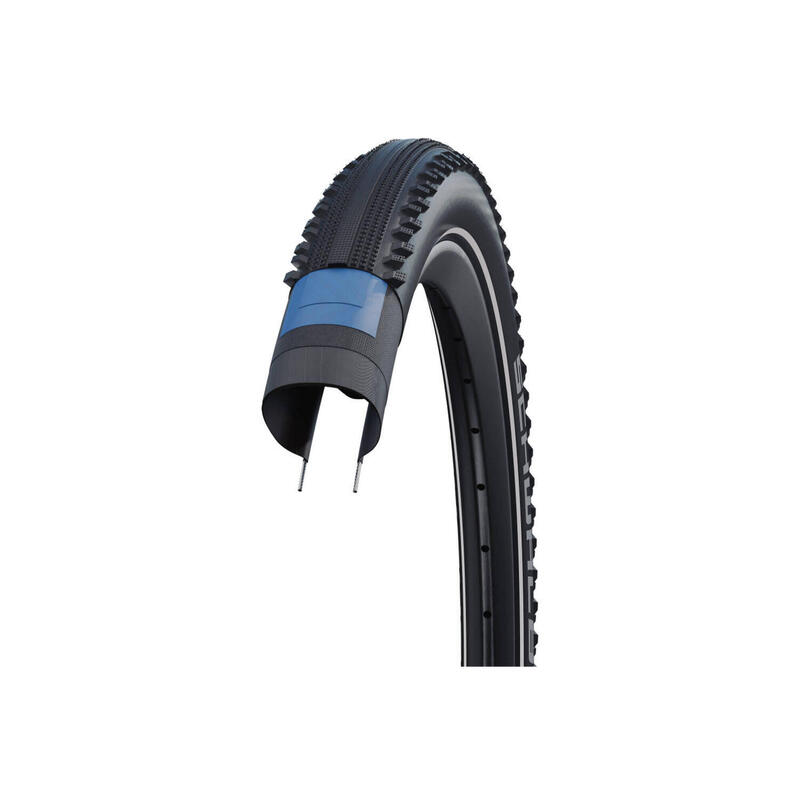 Pneu SCHWALBE Hurricane Addix Rigide avec bande réfléchissante Noir - 29X225