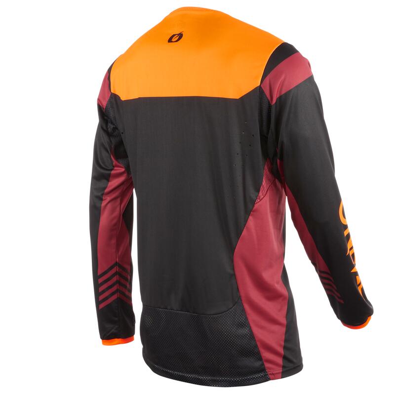 Maillot Motocross O’Neal Element Hybrid FR 2025 – Manches Longues, Noir, 100% Polyester, Neuf