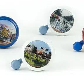 Widek Bicycle Bell with White Cows on Map