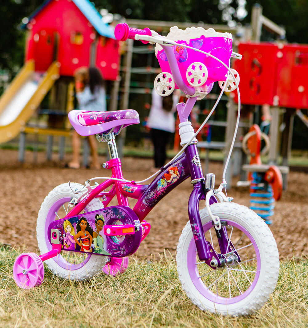 Huffy Disney Princess Girls Bike 12 inch Pink & Purple 3-5 Year Old 2/8
