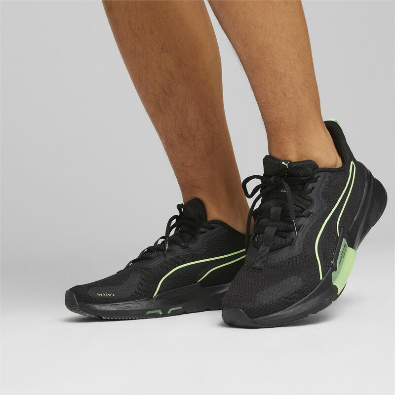 PWRFrame TR 2 Trainingsschuhe Herren PUMA Black Fizzy Lime Green