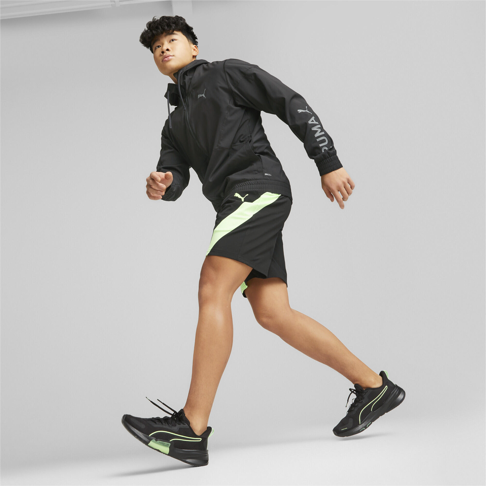 PWRFRAME TR 2 sportschoenen voor heren PUMA Black Fizzy Lime Green 3/7