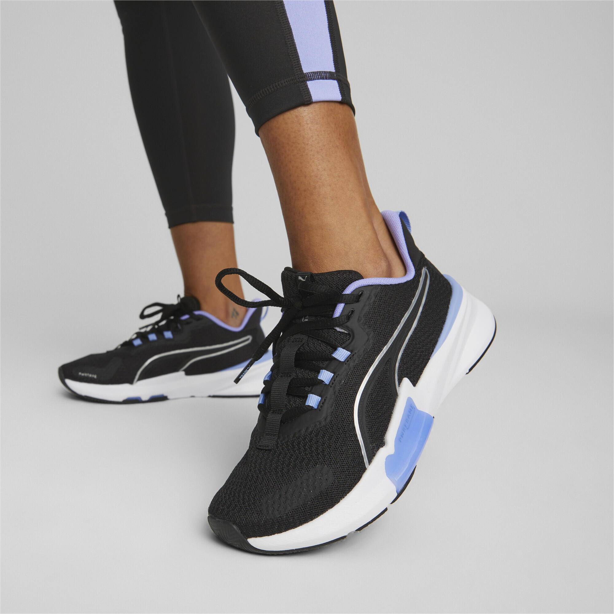 PWRFrame TR 2 Trainingsschuhe Damen PUMA Black Elektro Purple 3/7