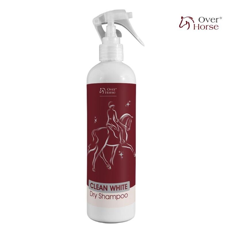 Suchy szampon do siwych koni 400ml- Clean White Shampoo.