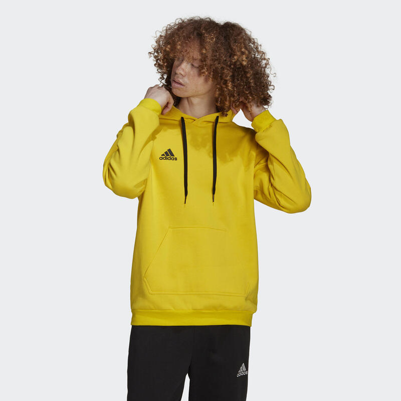 Férfi kapucnis pulóver, adidas Entrada 22 Sweat Hoodie, sárga