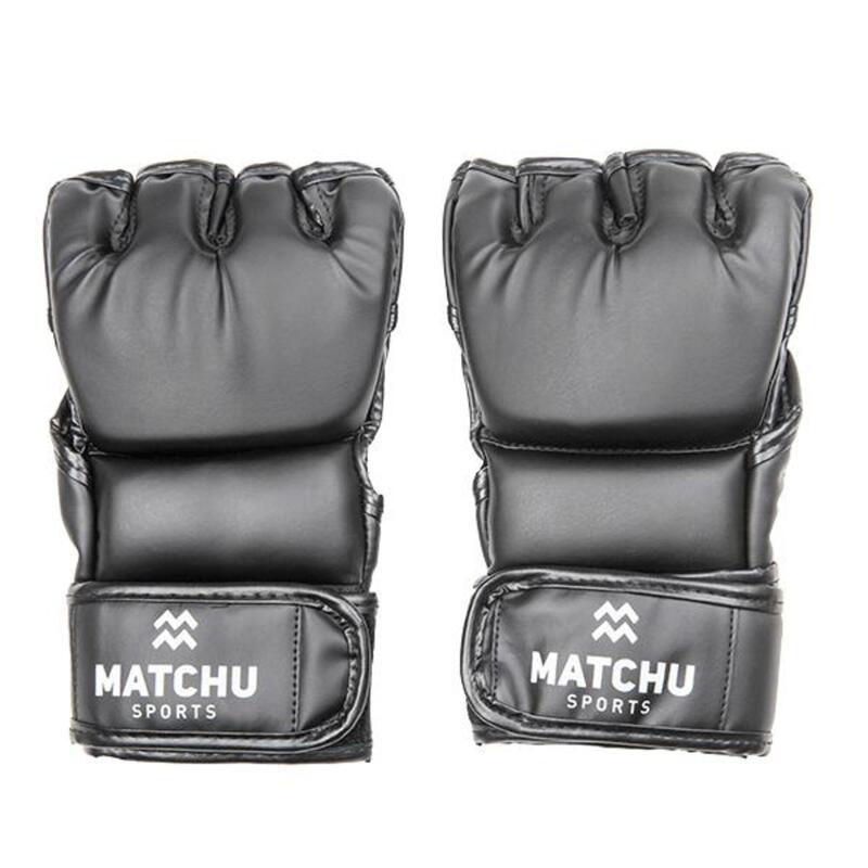 MMA handschoenen - Maat M/L - 2 Stuks - Zwart - 20cm - 13cm - PU leer