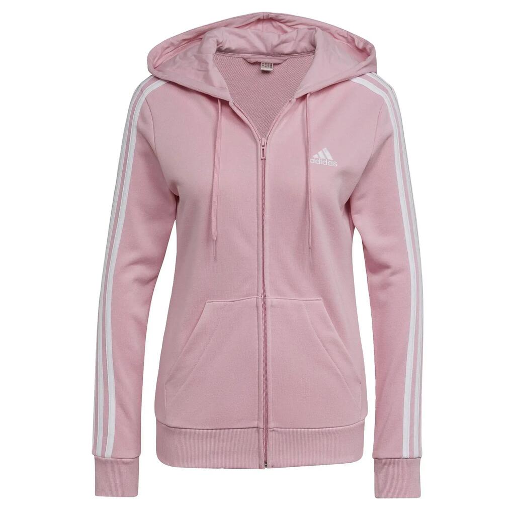 Essentials French Terry 3-Stripes Full-Zip Hoodie