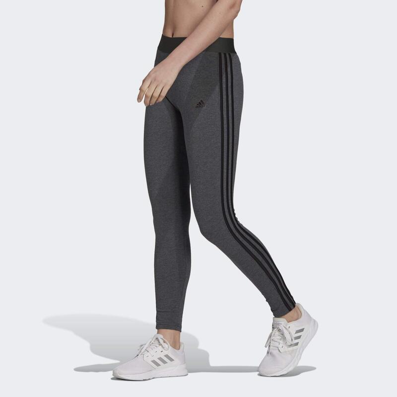 Colanți adidas damă gri din bumbac
