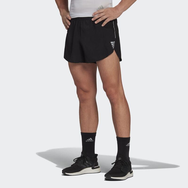 Calções com logótipo OTR Split para homem corrida Homem Preto ADIDAS