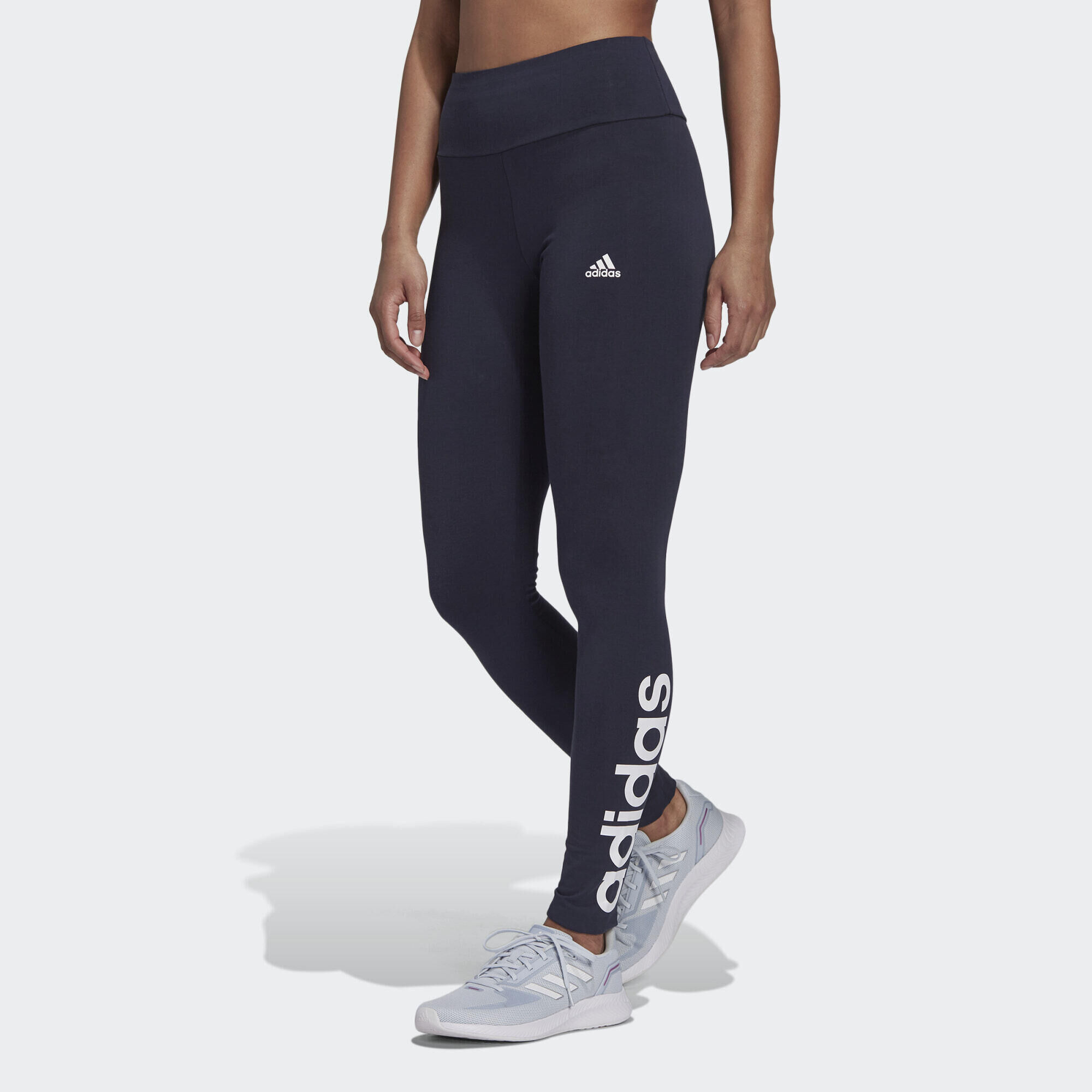 ADIDAS ESSENTIALS HIGH-WAISTED LOGO LEGGINGS