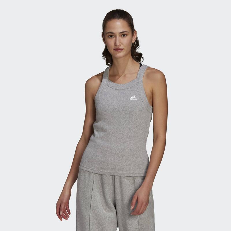 Trikó adidas Esssentials Yoga Rib, Szürke, Nők