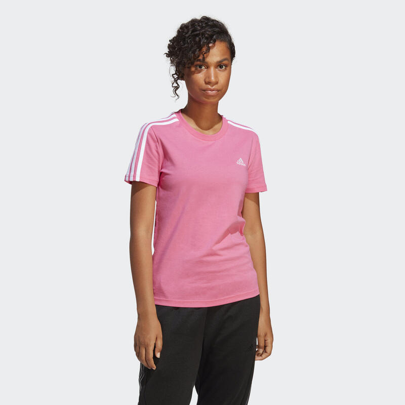 LOUNGEWEAR Essentials Slim 3-Streifen T-Shirt