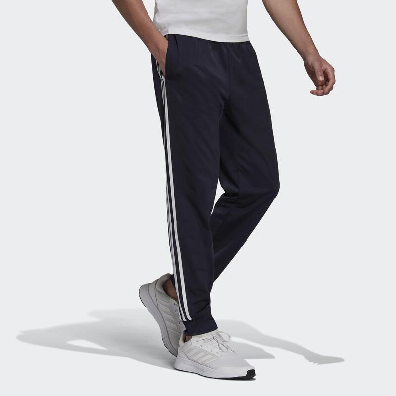 Pantaloni barbati adidas Essentials Warm-Up Tapered, Albastru