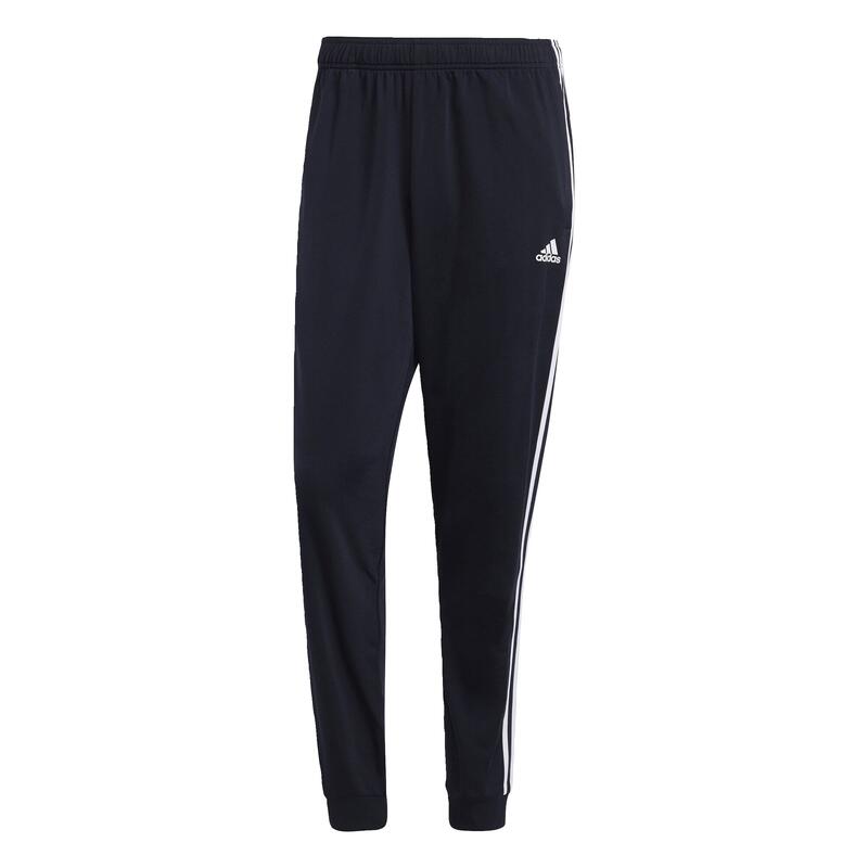 Pantaloni barbati adidas Essentials Warm-Up Tapered 3-Stripes, Albastru