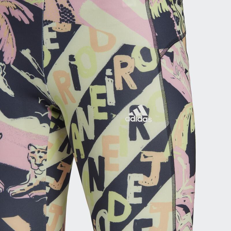 Farm Print Feel Brilliant AEROREADY High-Waisted 7/8-Tight