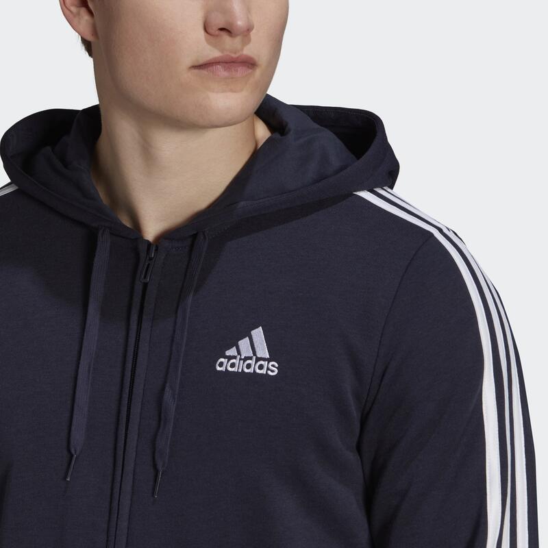 Veste à capuche Essentials French Terry 3-Stripes Full-Zip