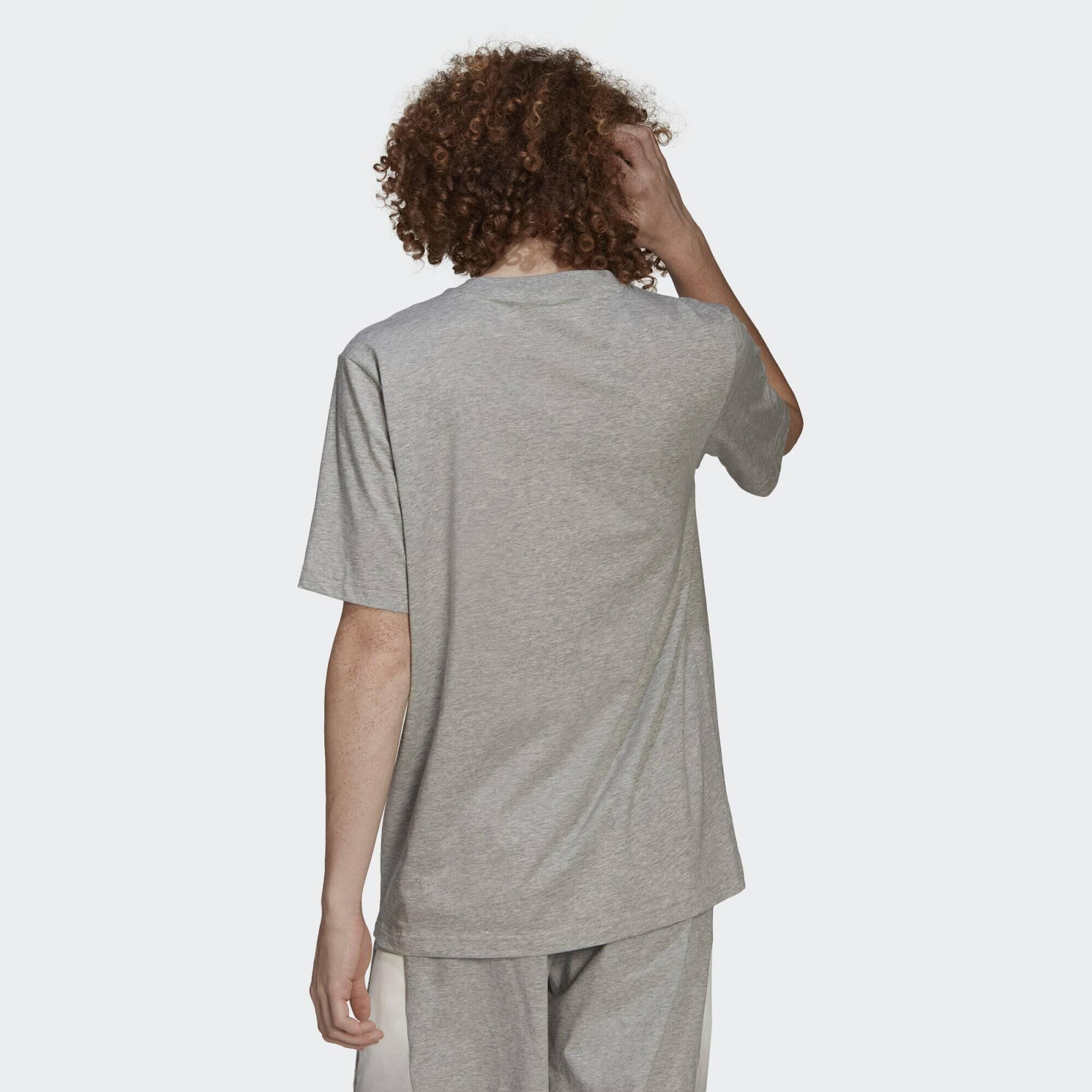 T-SHIRT DE GINÁSTICA E PILATES 100% ALGODÃO HOMEM ESSENTIAL SUMMER. CINZA 3/5