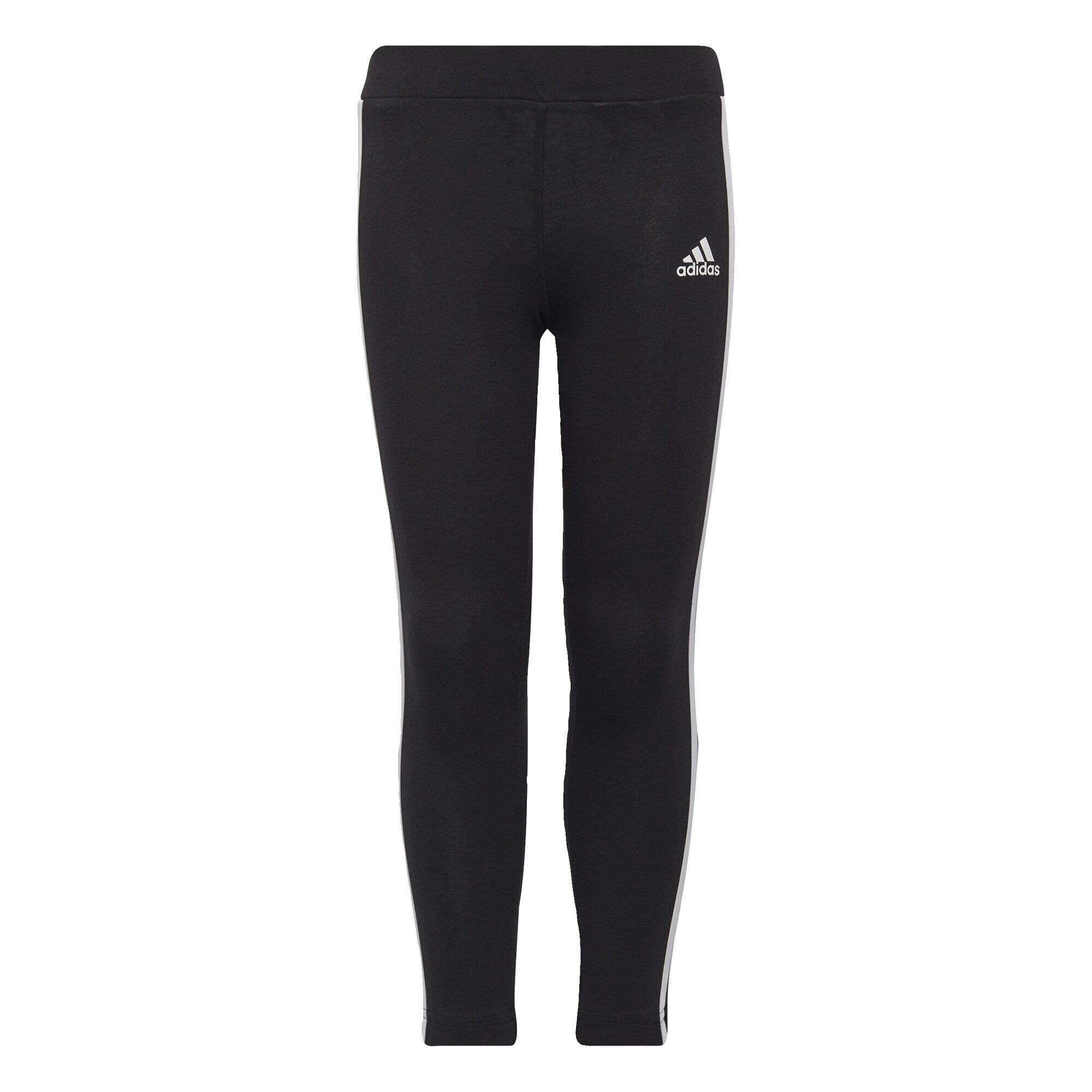 Adidas - Tight Essentials 3-stripes - Legging - Blanc|noir - Decathlon