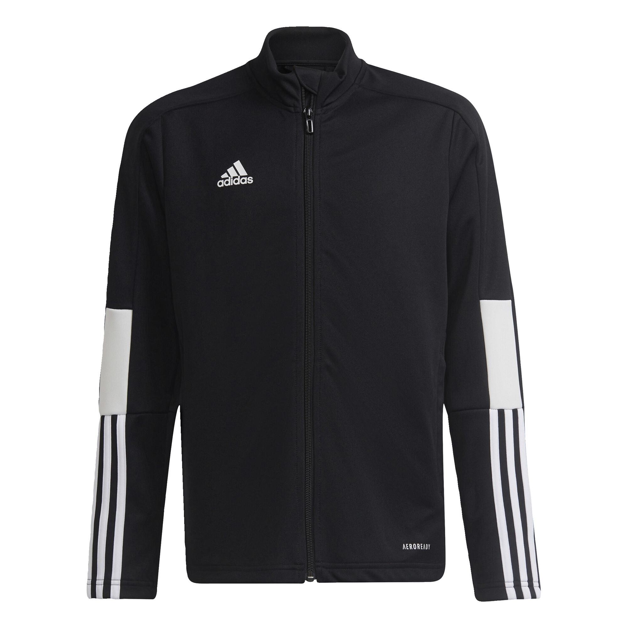 ADIDAS Bunda Jr Tiro Jacket, Černá, Děti
