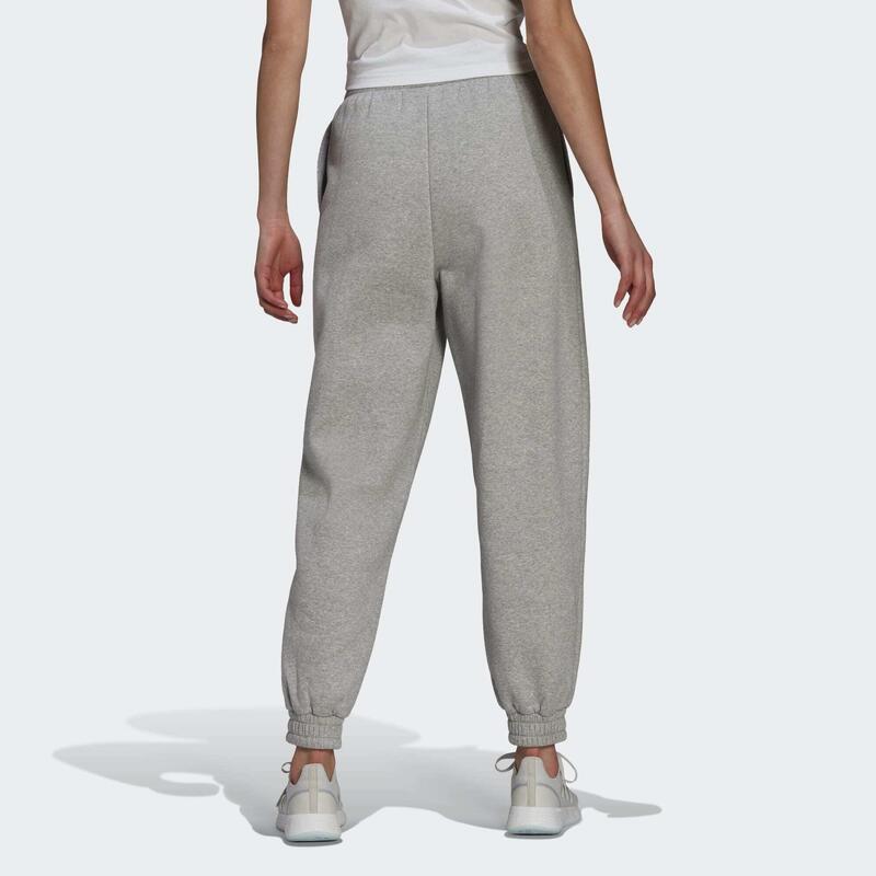 Pantaloni femei adidas Studio Fleece, Gri