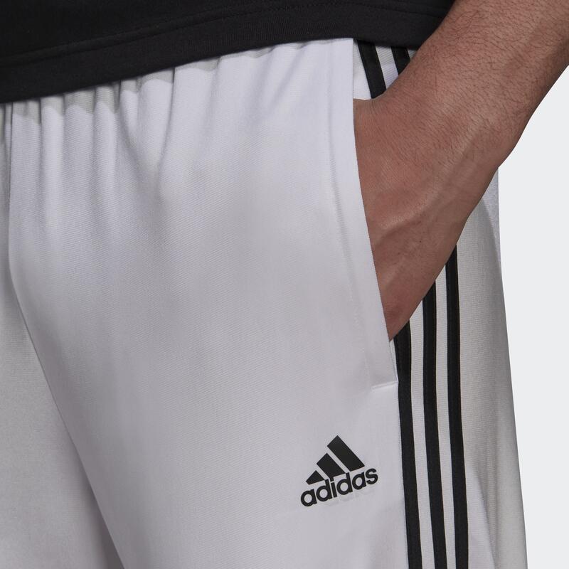 Nadrág adidas Essentials Warm-Up Tapered 3-Stripes, Fehér, Férfiak