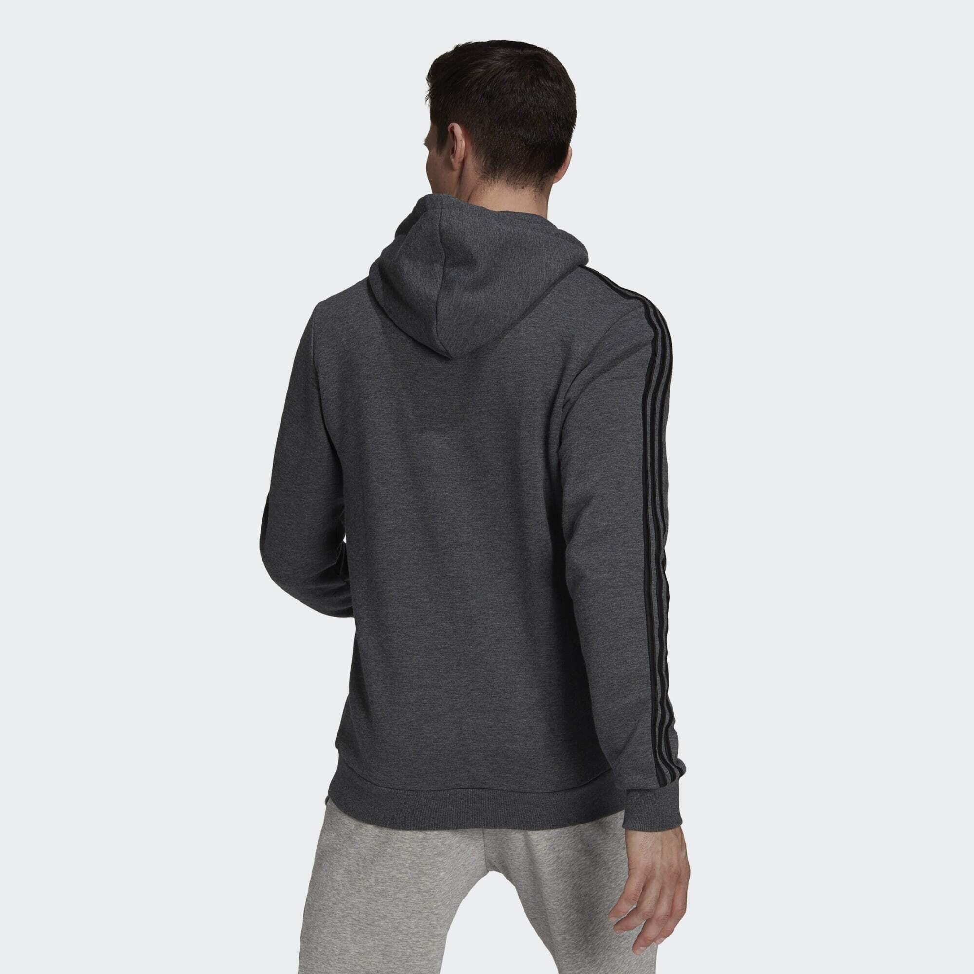 Felpa con cappuccio Essentials Fleece 3-Stripes 3/5