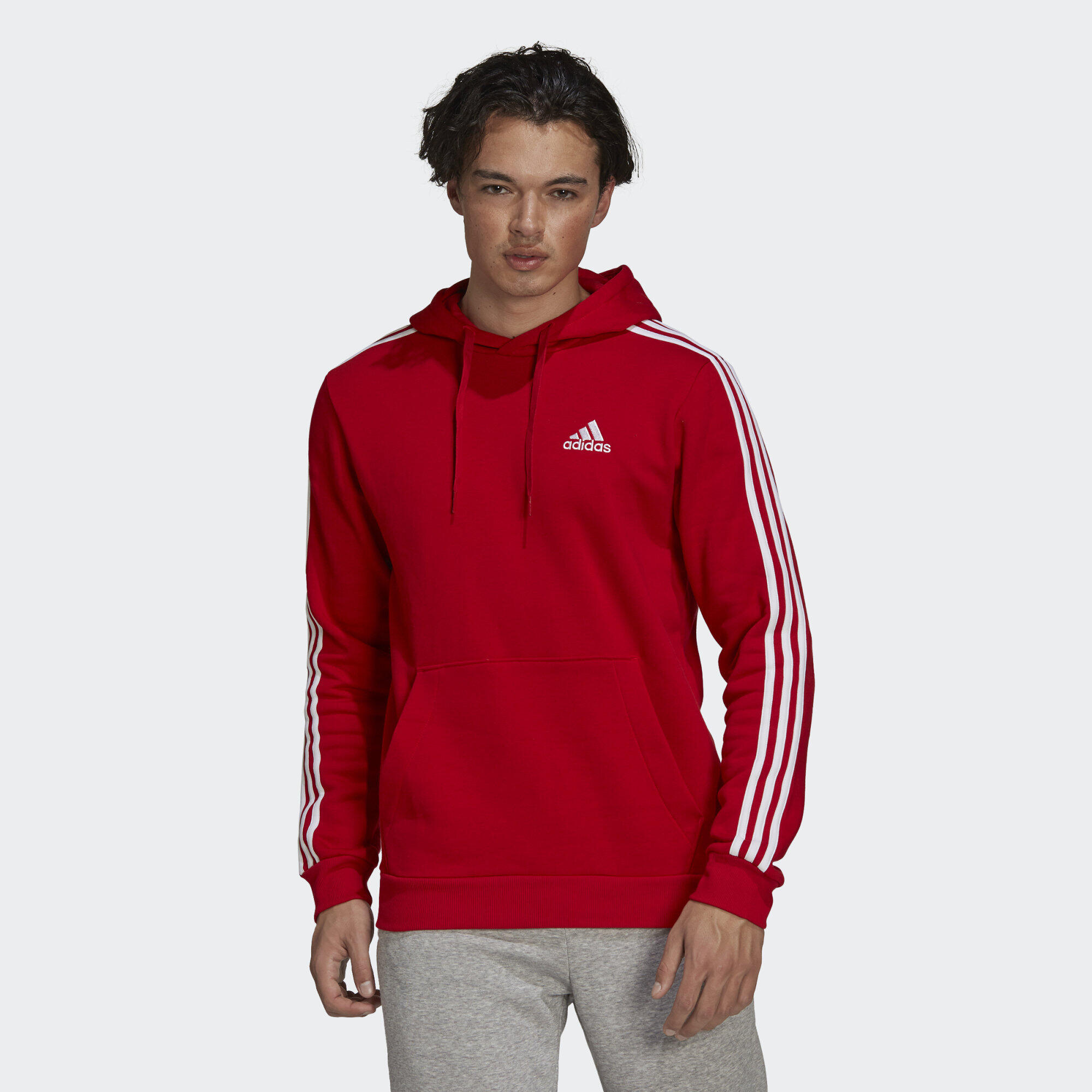 ADIDAS Sudadera con capucha Essentials Fleece 3 bandas